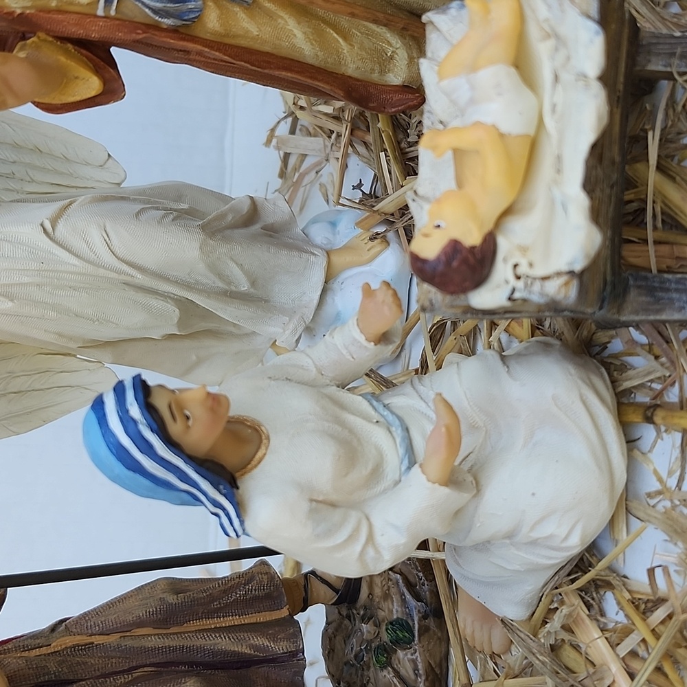 NIB THE REAL LIFE NATIVITY SET/THE THREE KINGS GIFTS 14 PIECE 7" SET - Picture 6 of 17